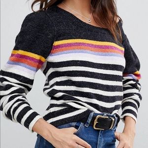 Free People Complete Me Alpaca Striped SweaterNWOT